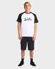 QUIKSILVER MENS IMPARED RAGLAN S/S TEE - WHITE