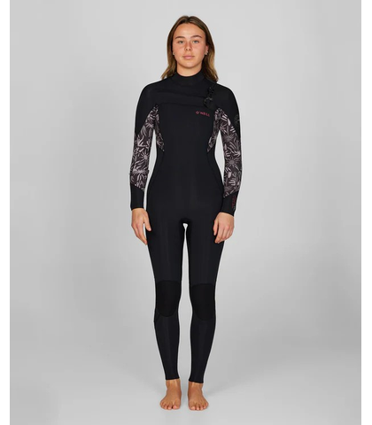 O'NEILL LADIES 3/2 BAHIA CHESTZIP STEAMER - FOLLOW THE SUN