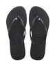 HAVAIANA'S SLIM SW CRYSTAL JANDAL - BLACK