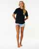 RIPCURL LADIES CLASSIC RELAX TEE - BLACK