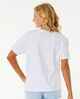 RIPCURL LADIES CLASSIC RELAXED TEE - OPTIC WHITE