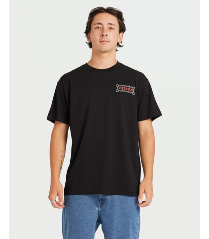 VOLCOM MENS FA DANIEL SHEPARD UNLOCKED S/S TEE - BLACK