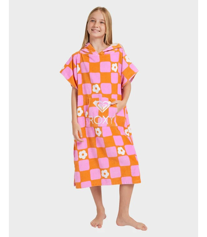 ROXY GIRLS STAY MAGICAL HOODED TOWEL - TANGERINE TIC TAC