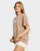 BILLABONG LADIES SURF HIGH TEE - MUSHROOM