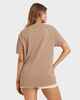 BILLABONG LADIES SURF HIGH TEE - MUSHROOM