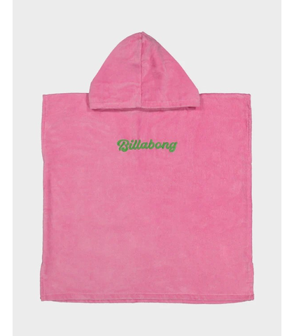 BILLABONG TODDLER GIRLS HOODY TOWEL - PARTY PINK
