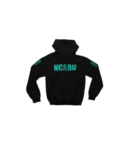 NGARU TOA POUNAMU HOODY - BLACK
