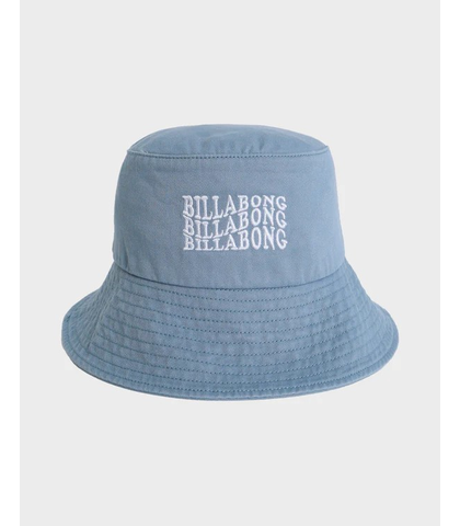 BILLABONG LADIES SURF HIGH SUN FADED BUCKET HAT - MINERAL BLUE