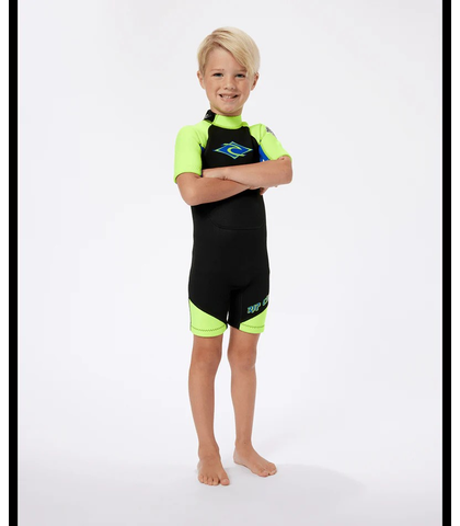 RIPCURL GROMS 2MM OMEGA SPRINGSUIT - LEMON
