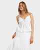 BILLABONG LADIES HIGH TIDES CAMI TOP - WHITE
