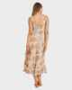 BILLABONG LADIES FOREVER FOLK SHINE MIDI DRESS - WHITECAP
