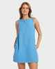 BILLABONG LADIES SUNSET BLISS MINI DRESS - TIDAL BLUE