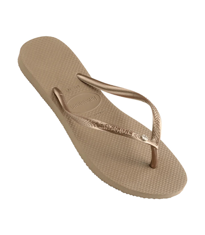HAVAIANA SLIM SW CRYSTAL JANDAL - ROSE GOLD