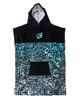CREATURES GROMS PONCHO TOWEL - FLURO BLUE