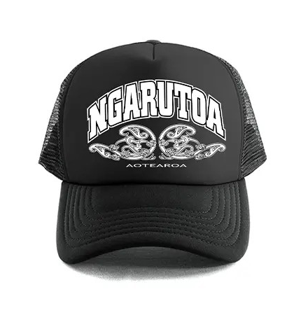 NGARU TOA TUI TRUCKER CAP - BLACK