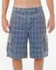 RIPCURL MENS CORD CHECK CARGO SHORT - BLUEFIN