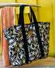 BILLABONG LADIES POPPINS PLAYA TOTE BAG - BLACK / WHITE
