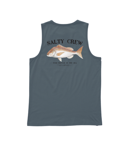 SALTY CREW MENS SNAPPER TANK - STORM