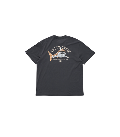SALTY CREW MENS LURKING S/S TEE - COAL