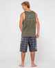 RUSTY MENS BOXED OUT TANK - SAVANA