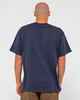 RUSTY MENS VITAL RUSTY S/S TEE - NAVY BLUE