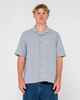 RUSTY MENS CANSECO CUBAN S/S DRESS SHIRT - SMOKE BLUE