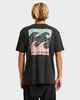 BILLABONG MENS CRAYON WAVE PERMIUM S/S TEE - WASHED BLACK