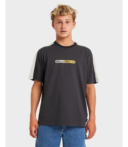 BILLABONG BOYS SPEC ICONIS OG S/S TEE - WASHED BLACK