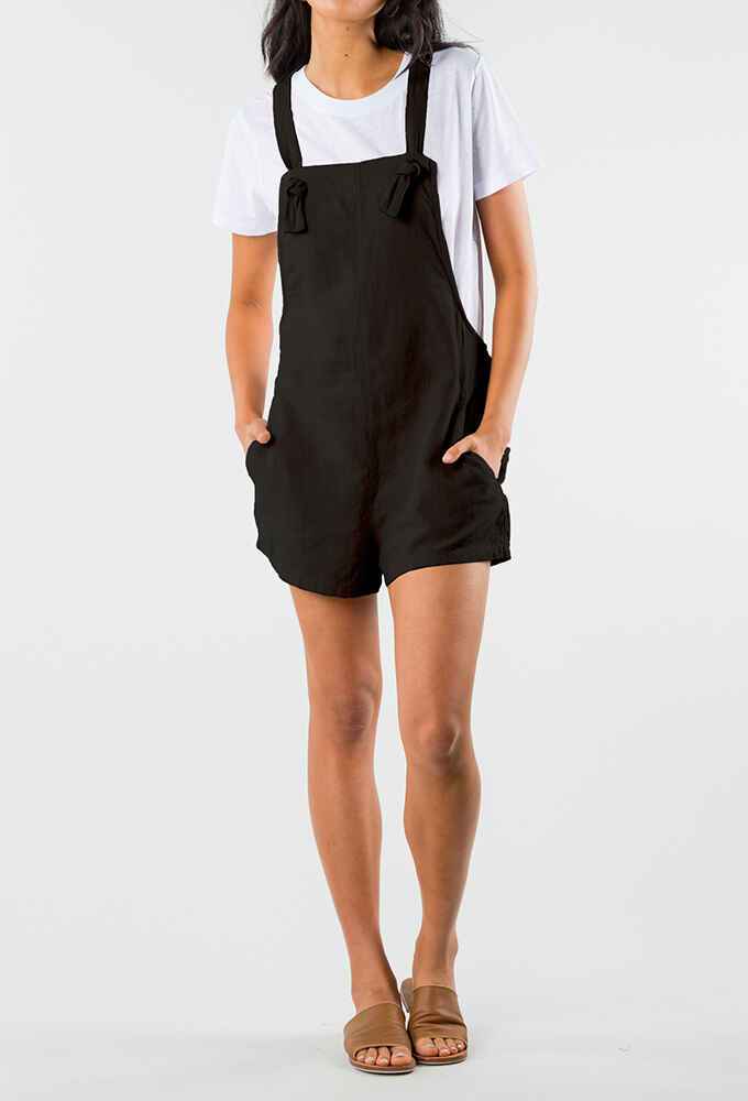 black shortalls womens