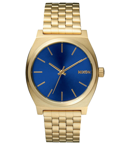 NIXON TIME TELLER WATCH - ALL LIGHT GOLD / COBALT