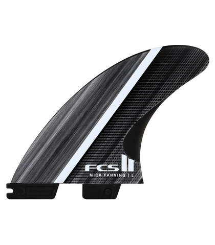 FCS II MF GLASS FIBRE FUSION TRI FIN SET - SMOKE / WHITE