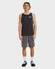 BILLABONG MENS CROSSBOARDS TIPPER SINGLET - WASHED BLACK