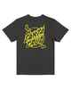 SANTA CRUZ BOYS CROSSBONE DOT MONO CENTRE TEE - ONYX