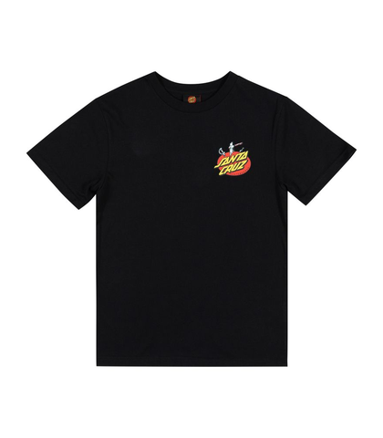 SANTA CRUZ BOYS GREMLIN PATROL TEE - BLACK