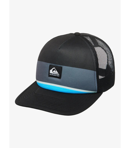 QUIKSILVER MENS EMU COOP TRUCKER CAP - BLUE / BLACK