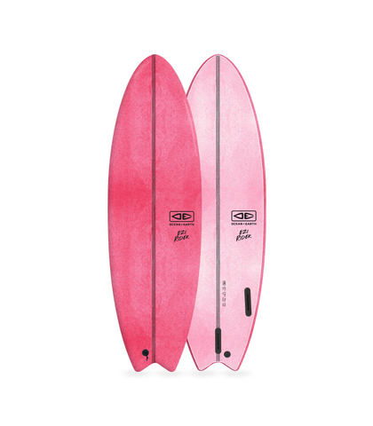 O&E EZI-RIDER SOFTTOP SURF BOARD 6'0 PINK