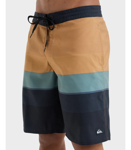 QUIKSILVER MENS EVERYDAY PADANG 20'' BOARDSHORT - ALMOND STEP STRIPE