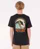 RIPCURL BOYS SHREDDING TEE - BLACK