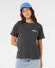 RIPCURL LADIES SURF DREAMS RELAXED TEE - WASHED BLACK