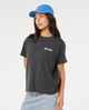 RIPCURL LADIES SURF DREAMS RELAXED TEE - WASHED BLACK