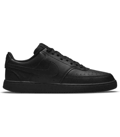 NIKE COURT VISION LOW SHOE - BLACK / BLACK LEATHER