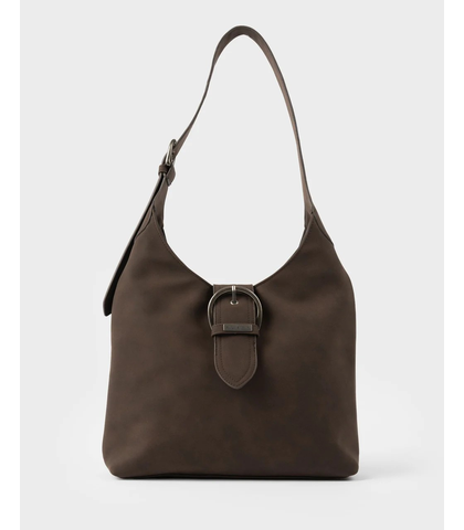 RUSTY LADIES REDEO SUEDE SHOIULDER BAG - PINECONE