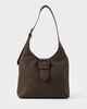 RUSTY LADIES REDEO SUEDE SHOIULDER BAG - PINECONE