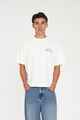 HUFFER MENS BLOCK CROP TEE - CHECK - CHALK