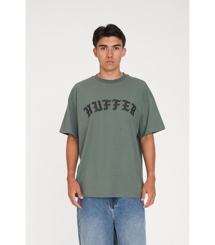 HUFFER MENS BLOCK TEE - BOLDE - SAGE LEAF