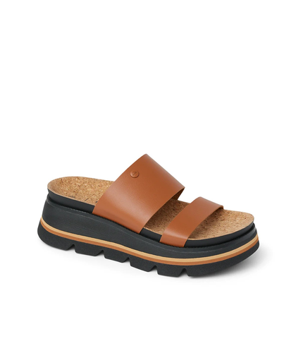 REEF LADIES VISTA LUX SIAA SANDAL - COCOA / BLACK