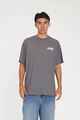 HUFFER MENS BLOCK TEE STANCE - FLINT GREY