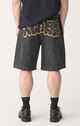 XLARGE BURST BULL DENIM 91 SHORT - WASHED BLACK