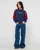 RUSTY LADIES WENDY WIDE LEG LOW RISE JEAN - DEEP SEA BLUE