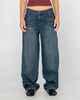 RUSTY LADIES ROXANNE BAGGY LOW RISE JEAN - DARK N DIRTY